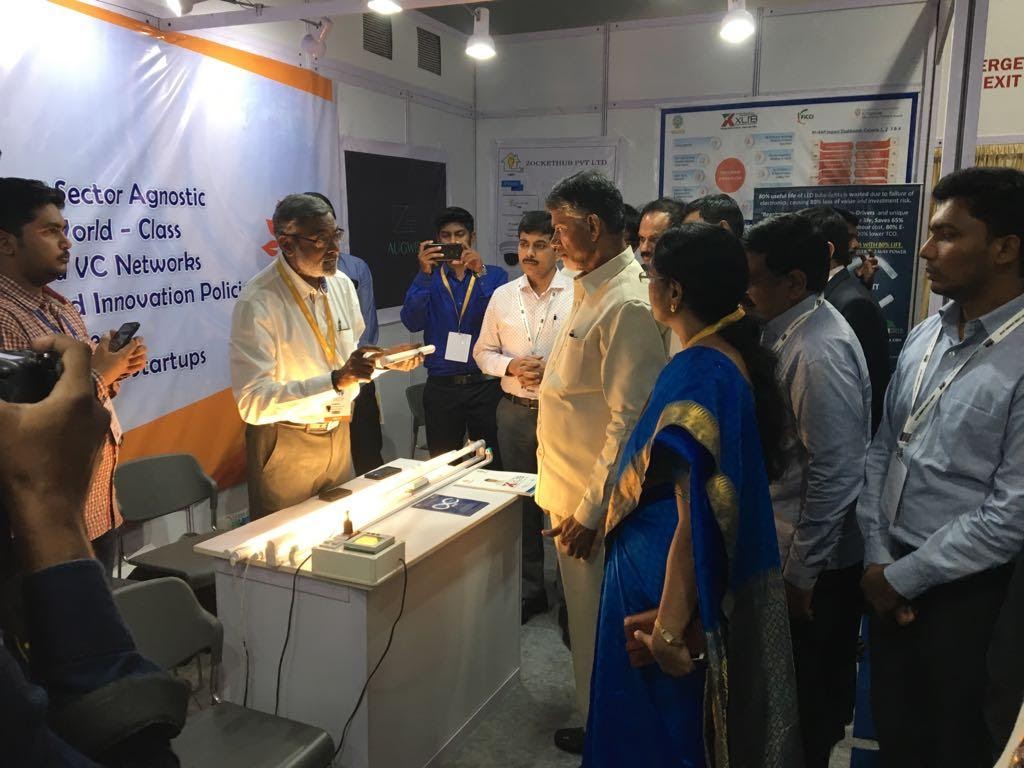 Demonstration to Chief Minister of AP during Happy Cities Summit 2018